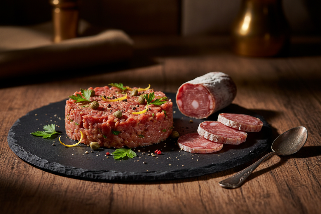 Tartare de Saucisson — La recette d'atelier pour le 14 juillet