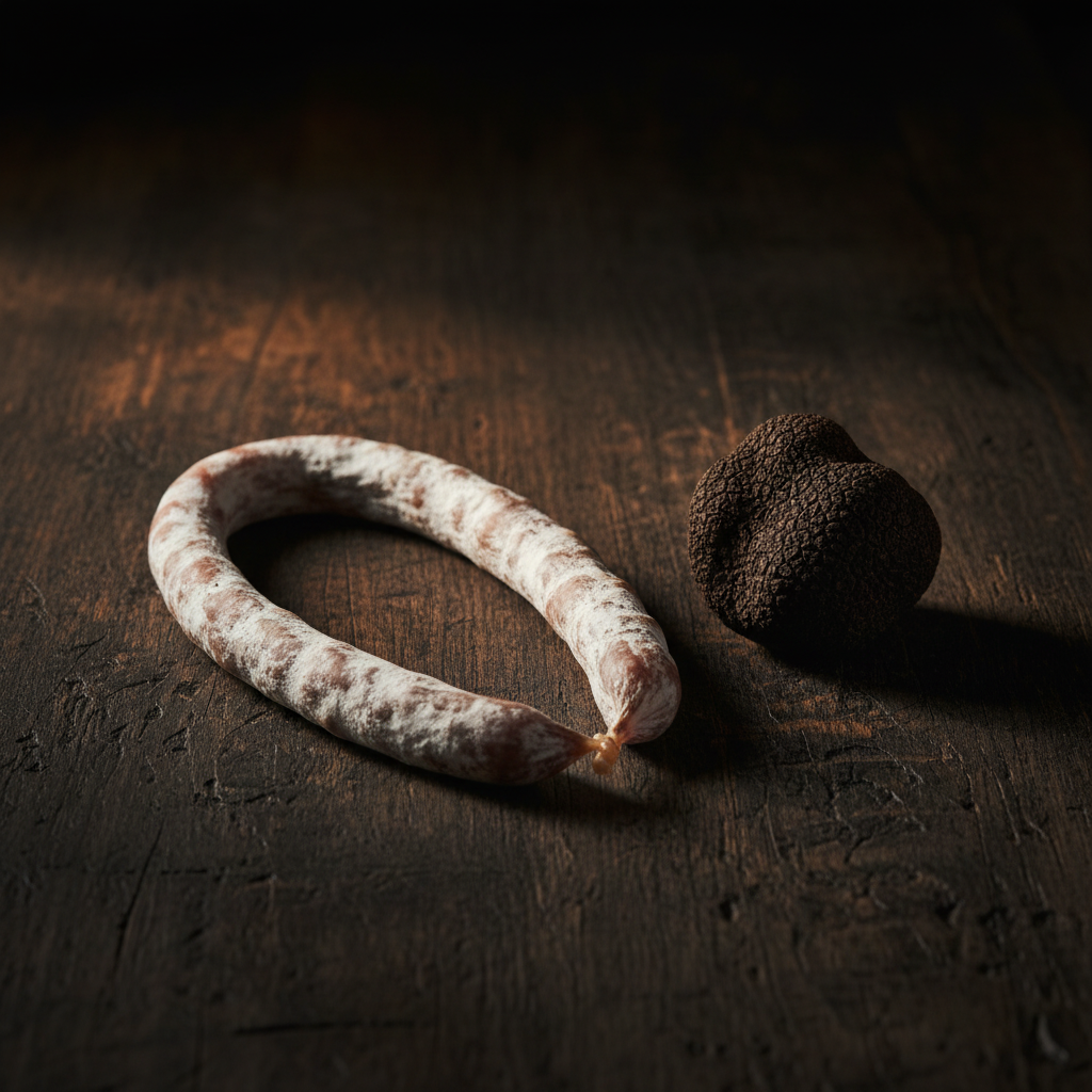 LE TRUFFÉ Saucisse 160g — lifestyle