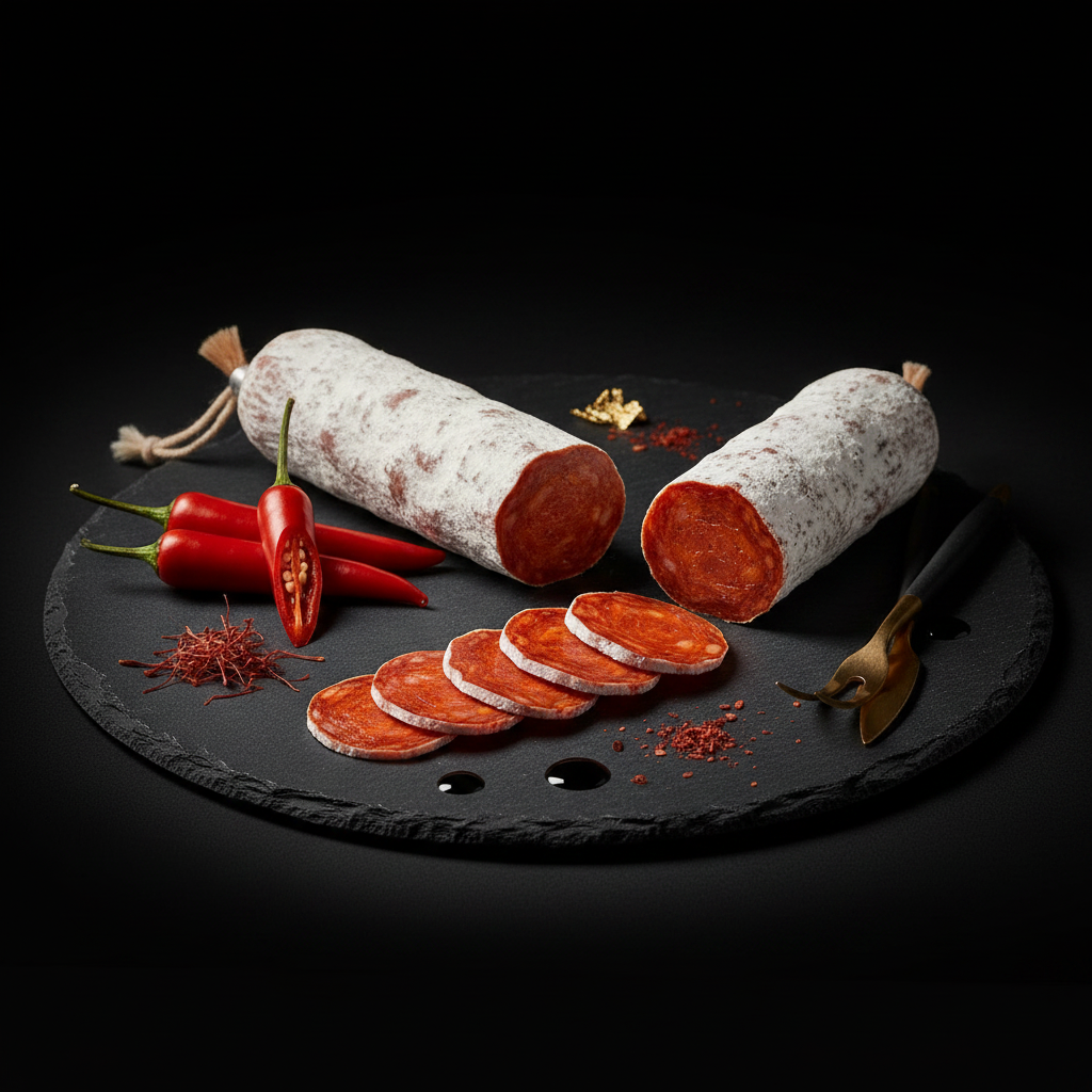 Chorizo Fort avec fleur blanche — style LAKOUM