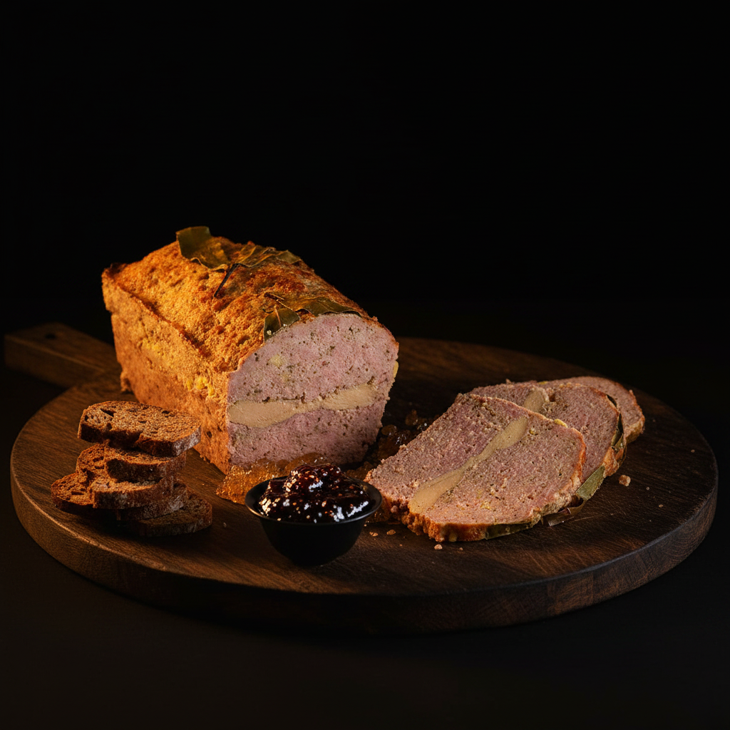 Pâté terrine tranché