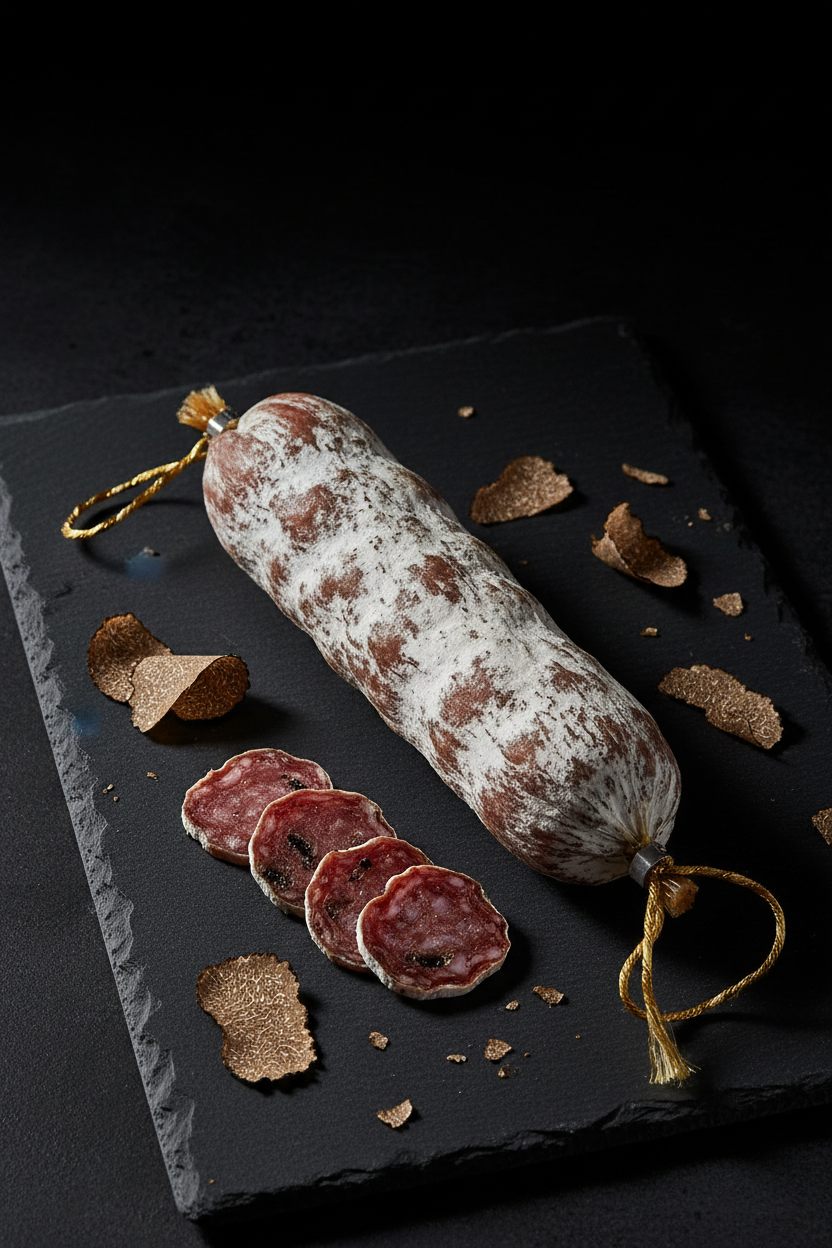 Saucisson à la Truffe - Style Chiaroscuro